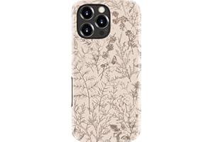 FUNMIKO for iPhone 16 Pro Case Cute - Wireless Charging Compatible - Dual-Layer Hard Shell + Silicone Cover - Aesthetic Prote