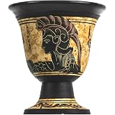 Pythagoras Cup of Justice Pythagorean Fair Mug Ancient Greek Goddess Athena Hand Painted Ceramic Usable