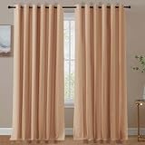 Aspire Homeware Blackout Curtains Beige Eyelet 90x72 2 Panels Thermal</n> view 2