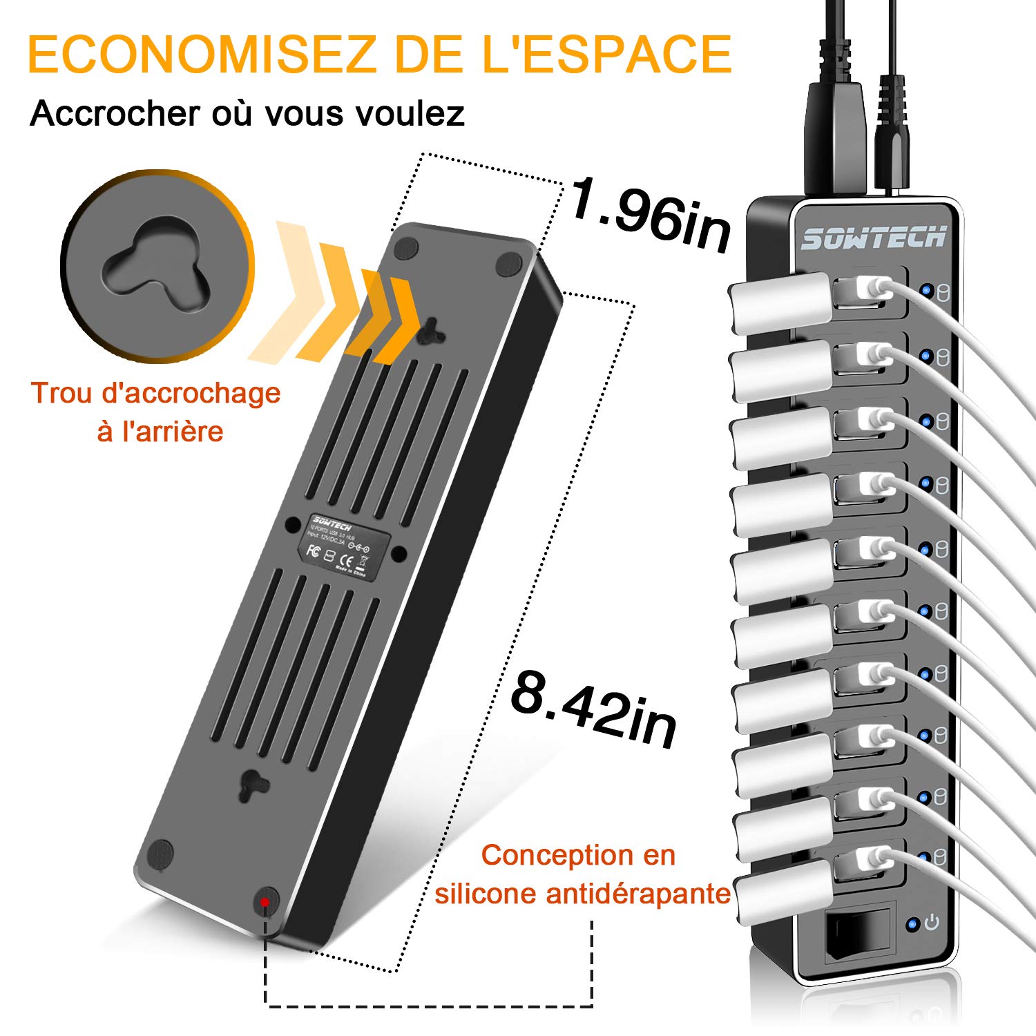 SOWTECH HUB USB 3.0 (10 Ports HUB USB 3.0)