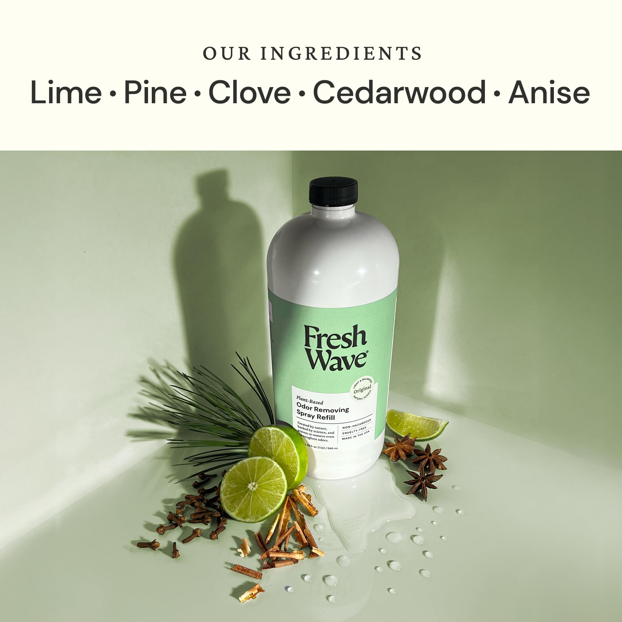 Fresh Wave Original Scent Odor Eliminator Spray & Air Freshener Refill, 32 fl. oz.