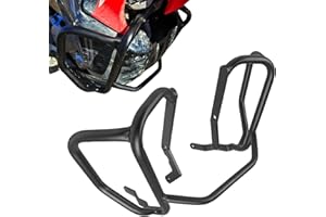 CHIFUN Engine Guard Highway Crash Bars 22mm Fat Steel Replacement for Honda CRF300L CRF300 Rally 2020-2025 Black Motorcycle F