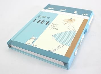 Amazon 秘密厳守 鍵付き 日記帳 女の子 猫 ダイヤルロック A5 パスワード ノート 文房具 メモ帳 手帳 アイディア帳 サブノート スケジュール帳 トップシークレット 交換日記 キャット ガールズ ネコ ペン付き 空縁隊 青 文房具 オフィス用品 文房具