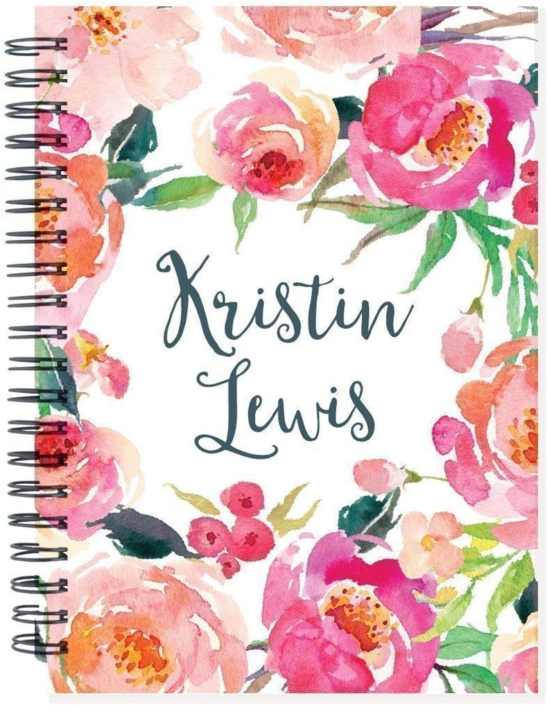 2020 2021 24 month personalized monthly planner notebook, 2 year calendar, start any month