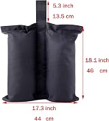 CACTIYE Canopy Weight Bags for Pop Up Tent - Large 4 Black Sand Bags view 2