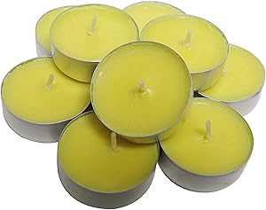 CandleNScent Citronella Candles Mosquito Repellent Outdoor Tea Lights | Deet Free | Made in USA (Pack of 30)