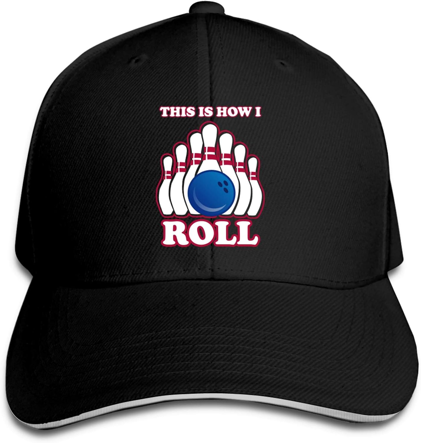 Adjustable Baseball Cap Funny Bowling Men Women Athletic Low Profile
