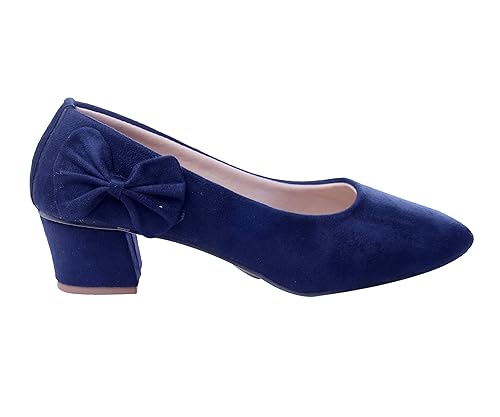 cobalt blue suede pumps