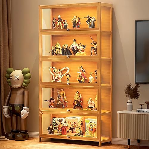 Display Cabinet Teddy Bear Display Box XYFZRL Curio Display
