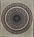 Popular Handicrafts Wall Hanging Tapestry For Bedroom Hippie Psychedelic Mandala Bohemian Hippy Intricate Floral Design Indian Tapestries Bedspread 84 x 90 Inches (215cm x 230cm) Light Green Red
