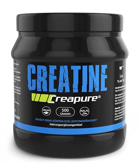 GYM-NUTRITION® — CREAPURE CREATINE Monohydrat Pulver Für Bodybuilder Und Sportler I höchsten deutschen Standards I 500g I Veg