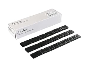 ZERINT WW-M1RB 220pcs Mellow Style Adhesive Stick-on Wheel Weights Kits (Black, 1/4 oz 120 pcs + 1/2 oz 64 pcs + 1 oz 36 pcs)