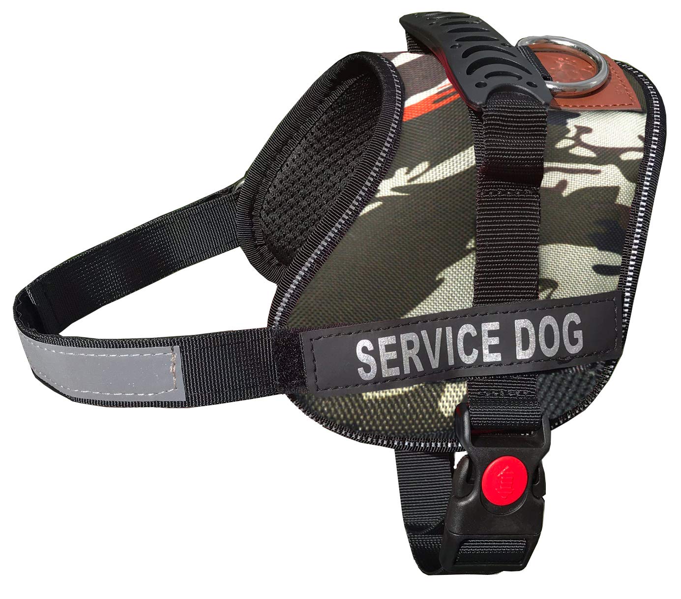 camouflage service dog vest