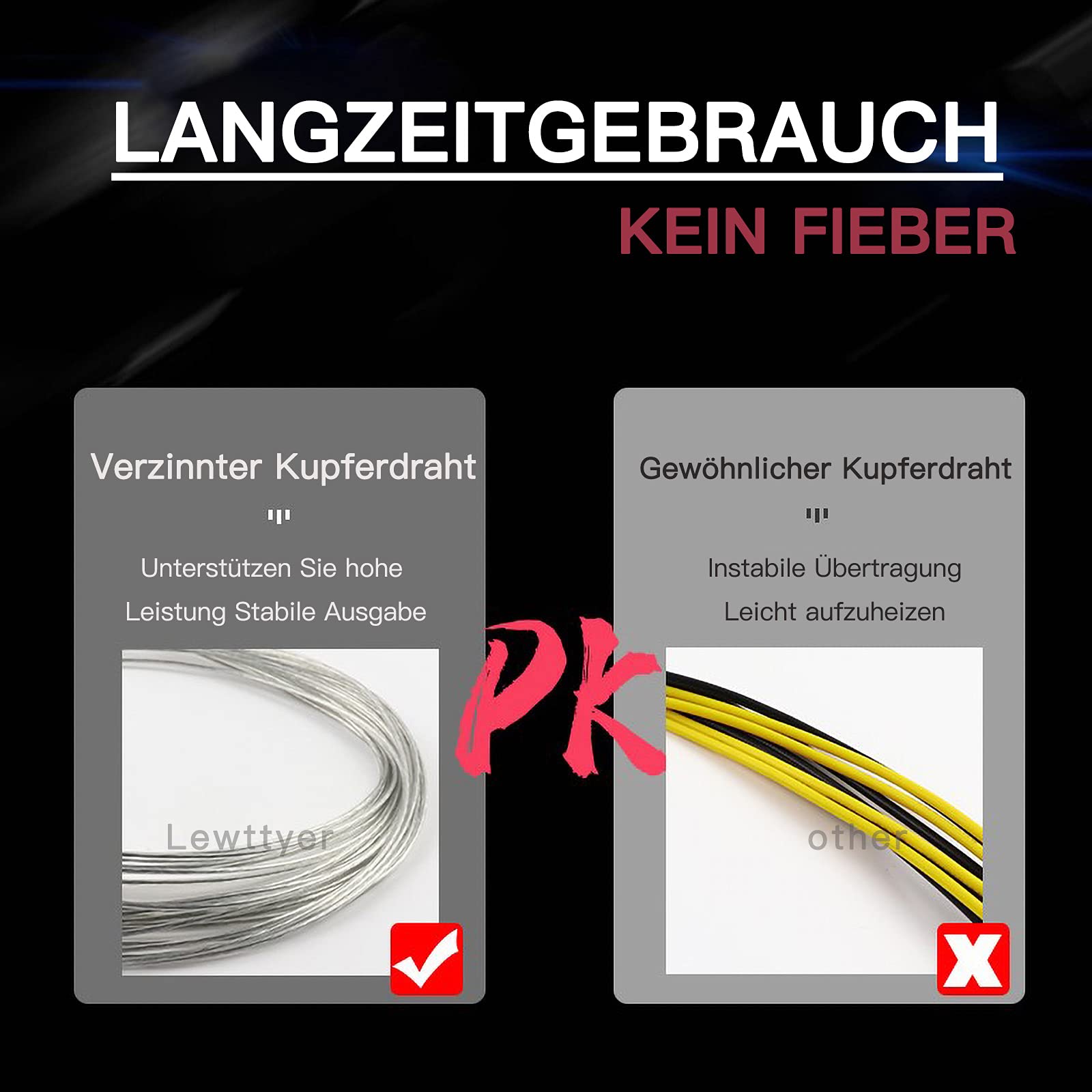 Lewttyer 20cm GPU Grafikkarten Y-Kabel 8Pin Auf 2X 8Pin 18Awg Grafikkarte Stromkabel Pcie Splitter 8 * (2+6) Pin Adapter Stecker Pci Express Kabel 4