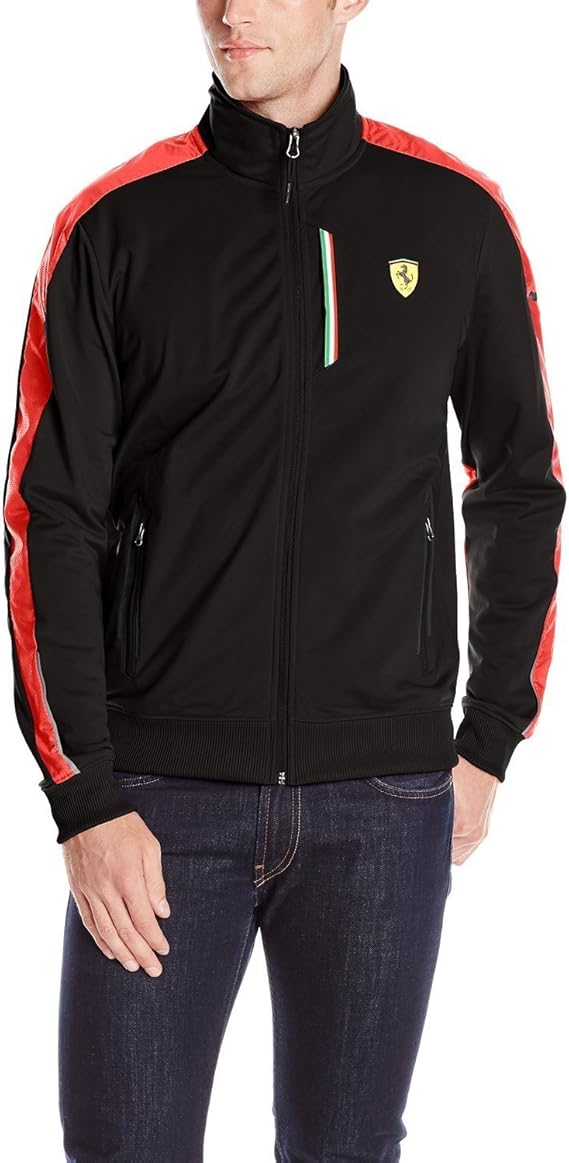 Amazon.com: PUMA Men's Scuderia Ferrari Track Jacket, Black, Medium: Clothing