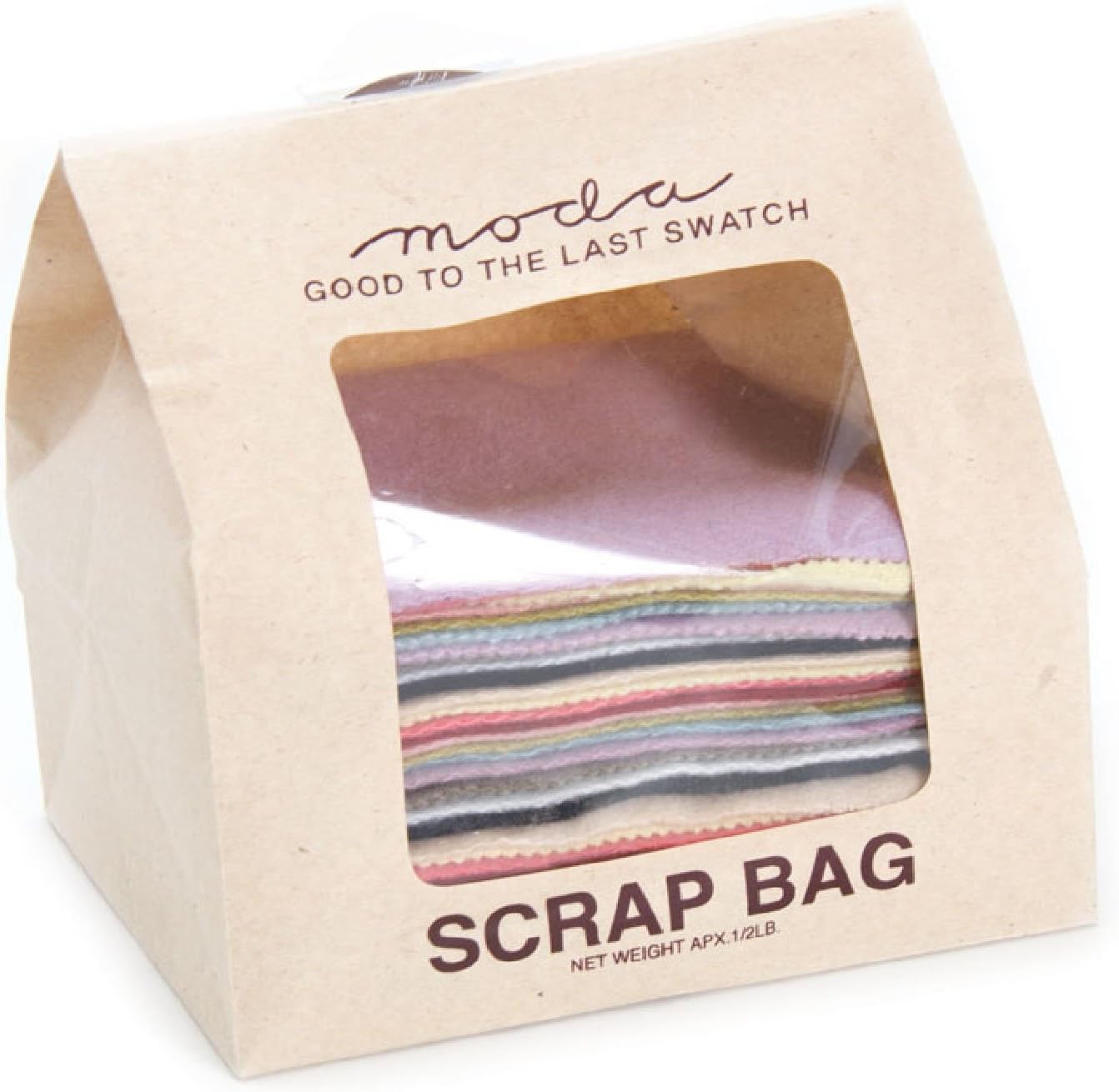 Moda Fabrics Wool Scrap Rectangles Bag ( Multicolor, 1/2 Pound )