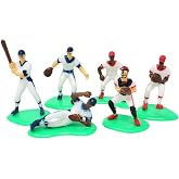 Baseball Sports Team Cupcake &amp; Cake Topper Decorative Figurine (6 Players)