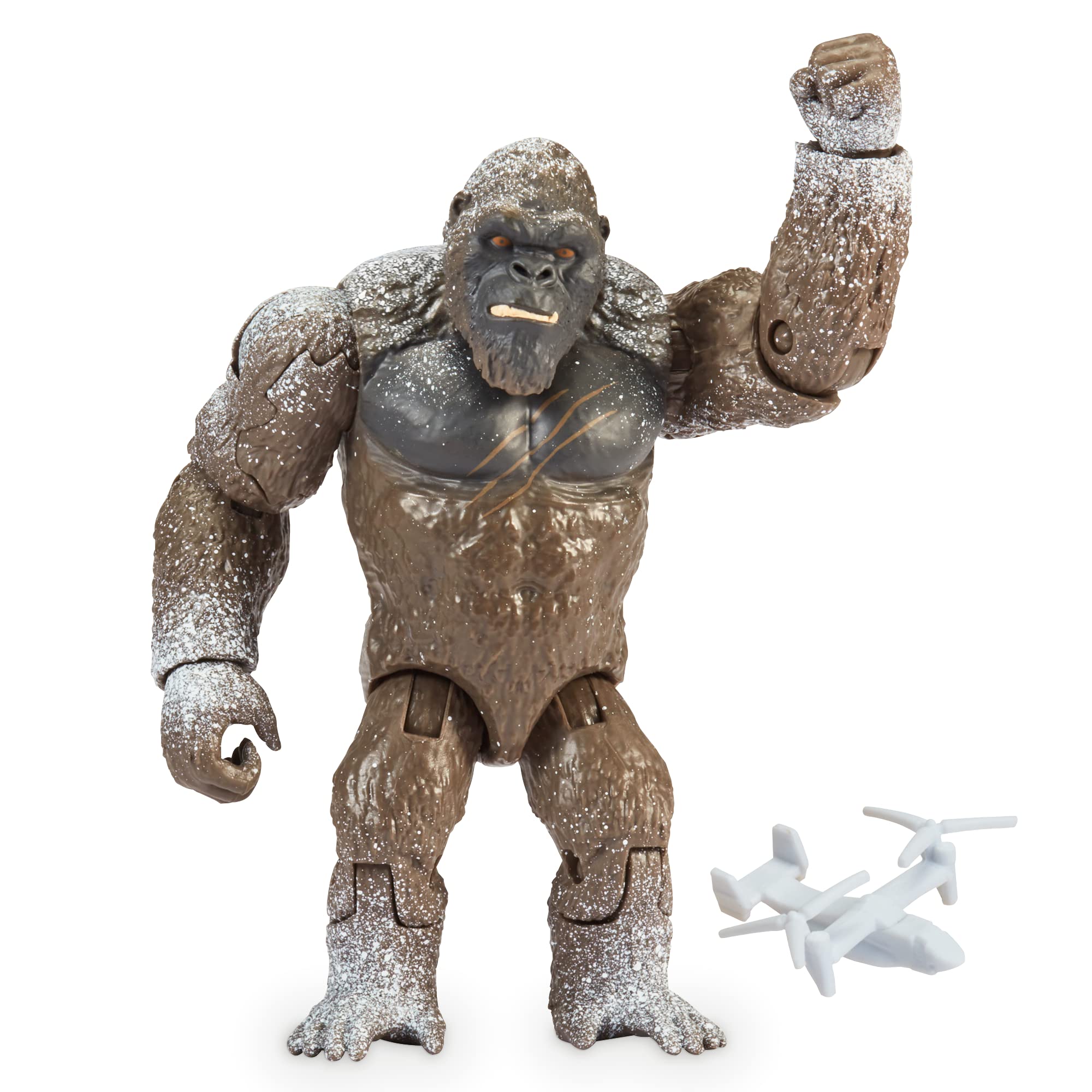MonsterVerse Godzilla vs Kong Movie 6 Inch Collectable Antartic Kong Articulated Collectable Action Figure Toy with Osprey, Includes Battle Damage Reveal Feature, Suitable for Ages 4 Years+