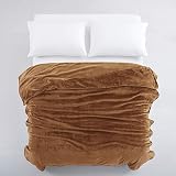 Moonlight20015 Fleece Blanket King Size 270x230 cm Soft Silky 400 GSM Camel view 4