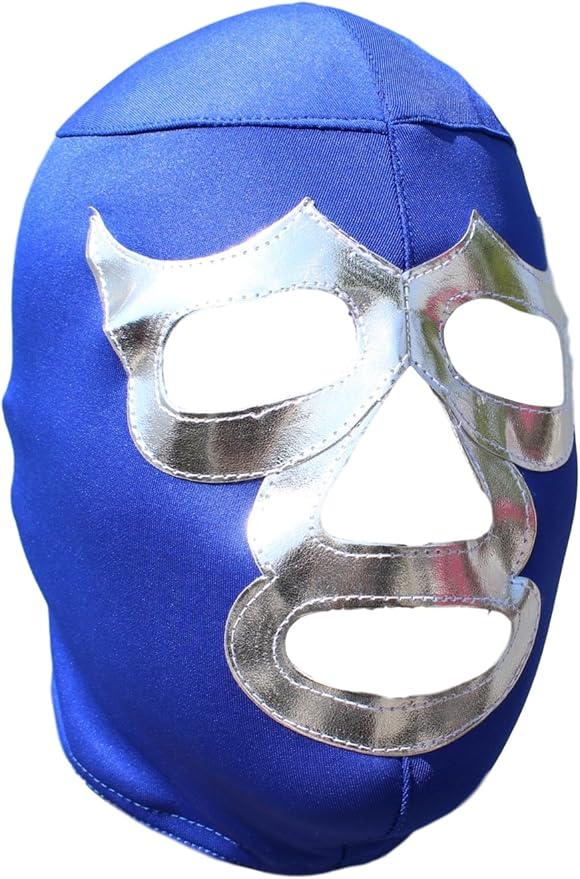 Blue Demon Mascara de Lucha Libre para Adulto Licra Azul