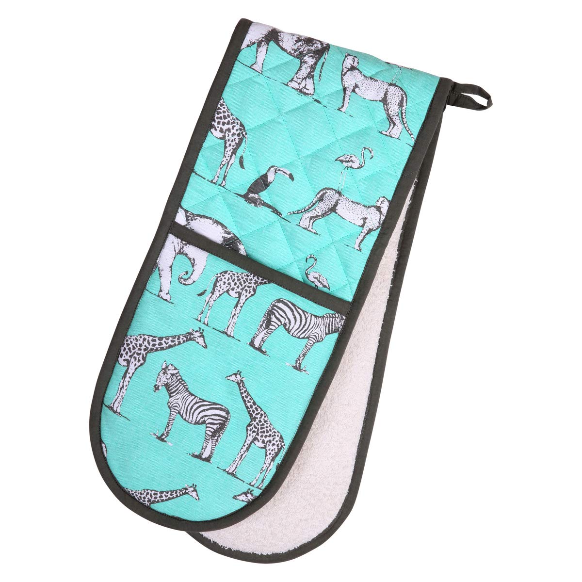 Dexam Safari Double Oven Glove Mint,90 x 18