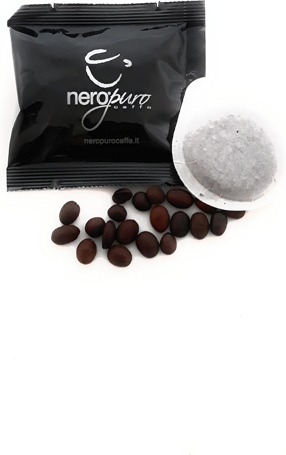 Nero Puro Caffe' 100 ESE 44 mm Paper pods Italian Espresso Gourmet Gold