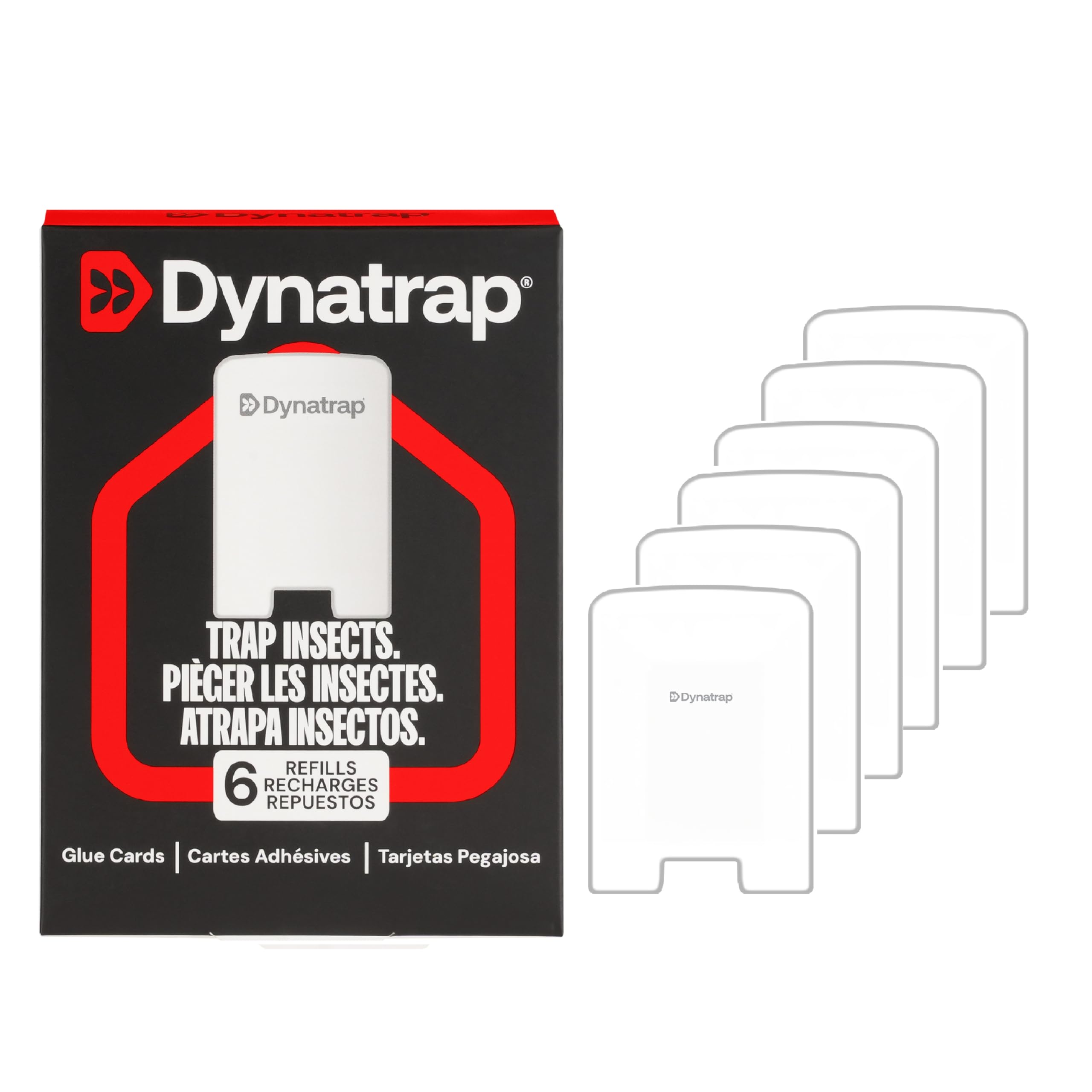 Photo 1 of Dynatrap 23007 Glue Card Refills for Indoor Dynatrap Fly Trap Models DT3007 and DT3007W - 6 Glue Card Refills