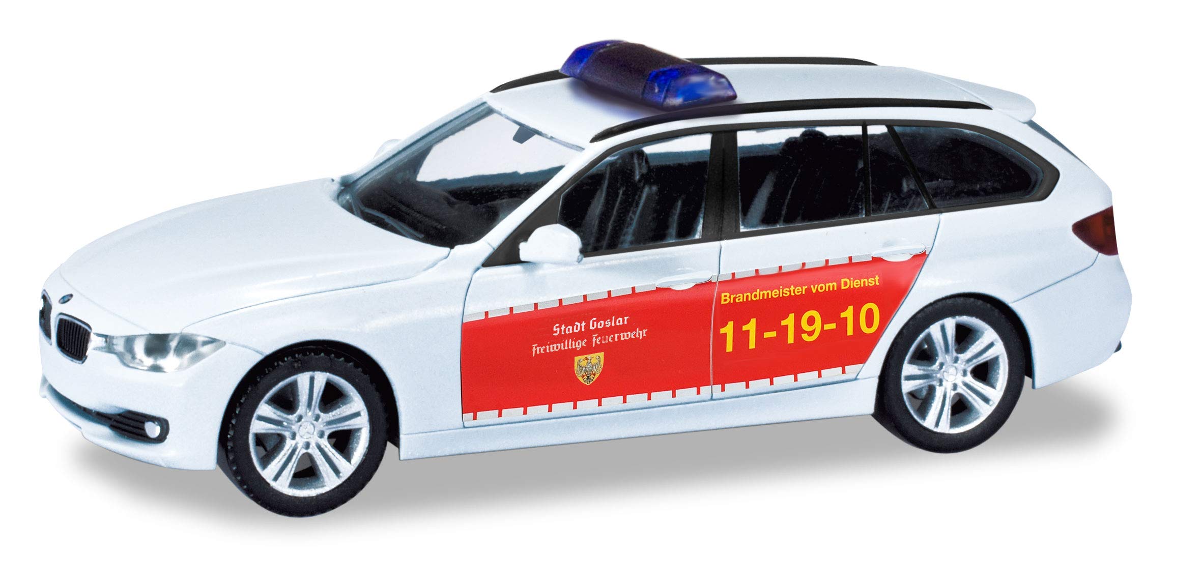 herpa BMW 3 Series Touring Goslar Fire Brigade in miniature for collecting handicrafts and as a gift