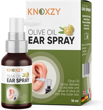 Knoxzy Olive Oil Ear Spray 10 ml Natural Wax Removal Clinically Tested