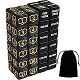 48 Pcs Abilities Keywords Counter Dice Black Shield
