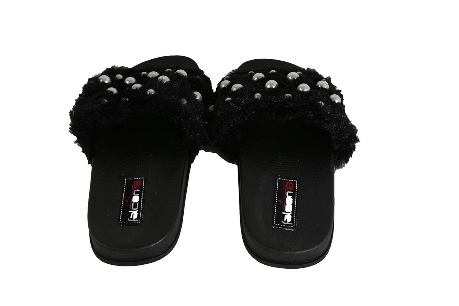 falcon18 women's casual soft furr slippers and flip flop