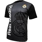Icon Sports Men Compatible with Real Madrid Sublimation Logo Poly Soccer Jersey - White