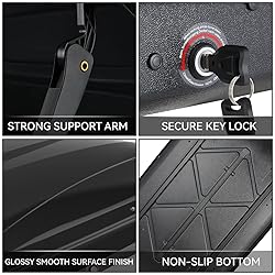 DNA MOTORING Rooftop Cargo Box Carrier Lockable
