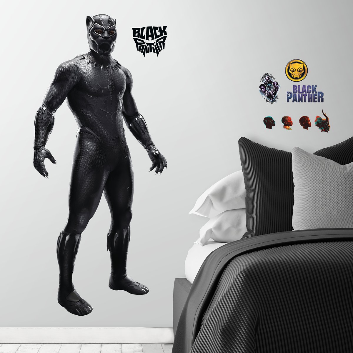 RoomMates RMK3805GM Black Panther Movie Peel and Stick Giant Wall Decals 22.97" x 51.59 " — image 1