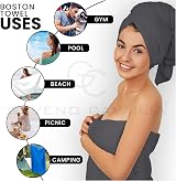 GC GAVENO CAVAILIA 8 Piece Egyptian Cotton Towels Charcoal - Quick Dry view 3