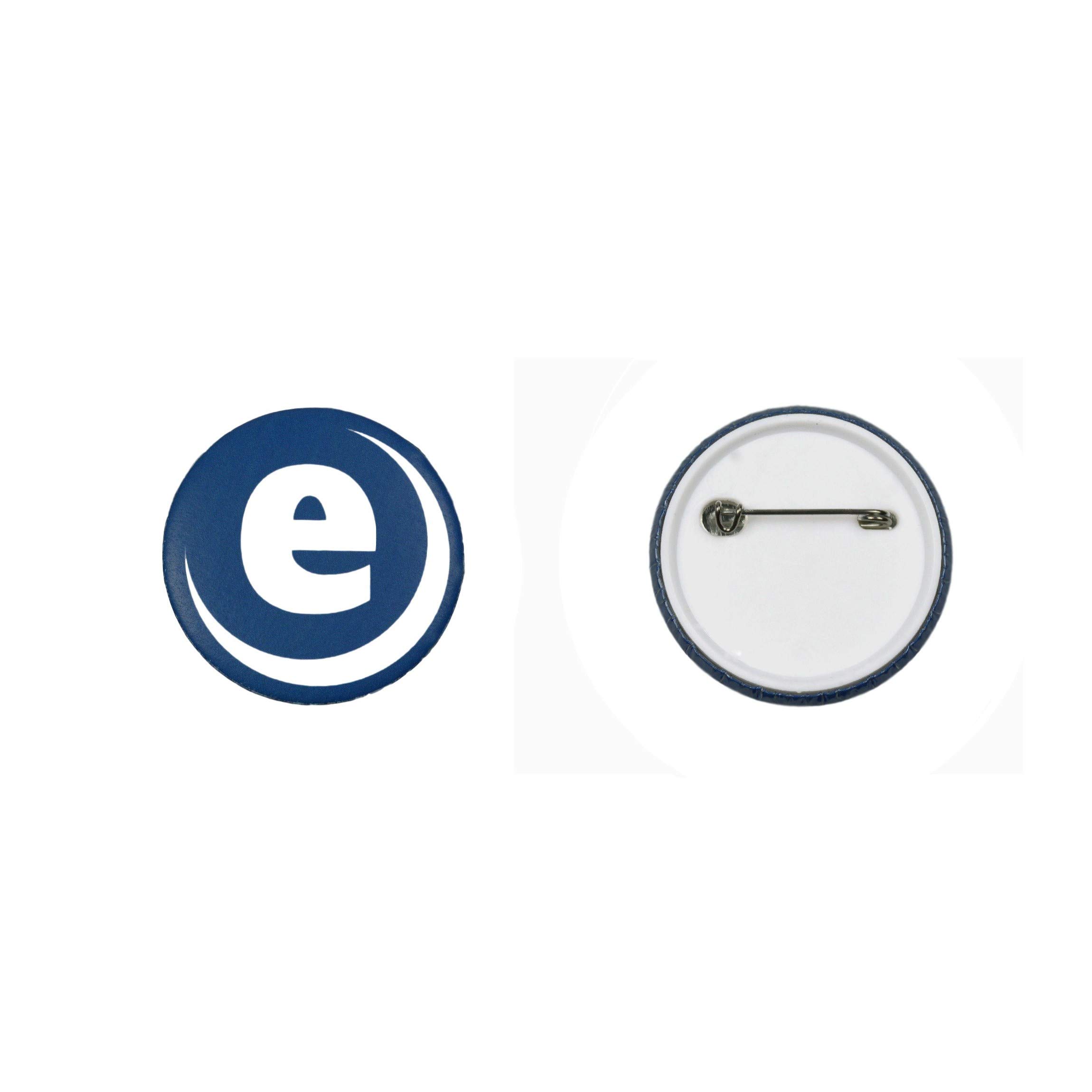 ebadges 45mm Badge Component Set of 250 - Plastic Round Button Blanks with pin Backs | DIY pins for Badges | Compatible with ebadges Badge Maker Machine