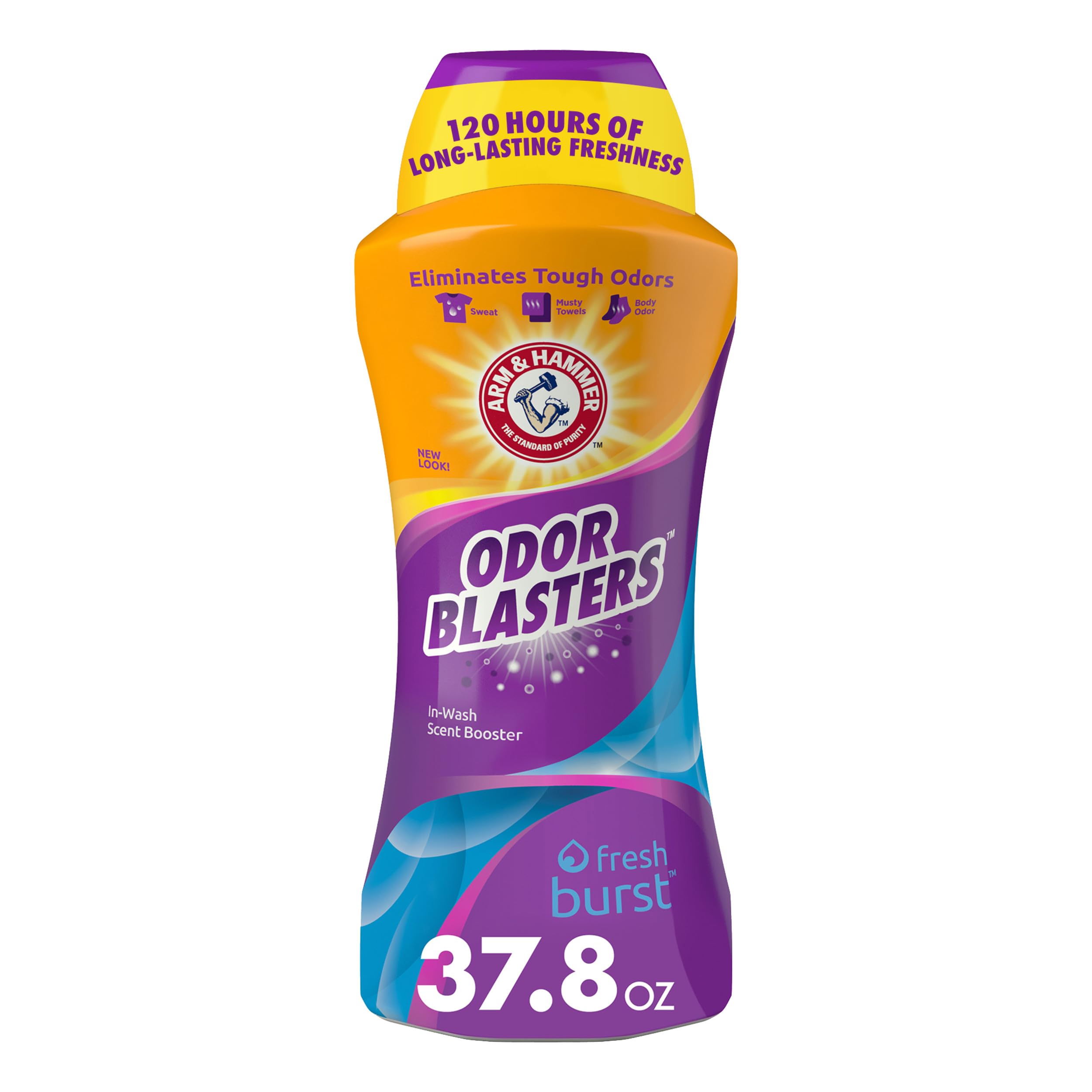 ARM & HAMMER Odor Blasters In-Wash Scent Booster, Laundry Scent Booster, Fresh Burst Scent, 37.8 Oz