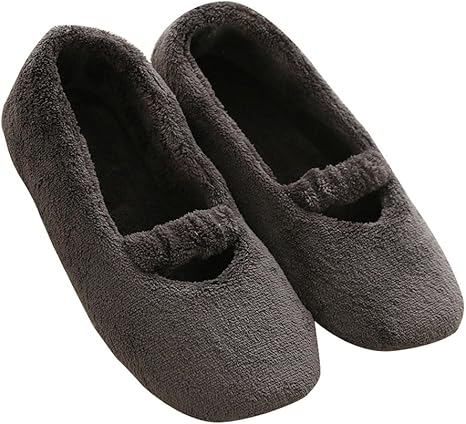 Amazon Mianshe 洗えるスリッパ かかと付き ルームシューズ 介護シューズ チャコール グレー M Mianshe スリッパ 通販