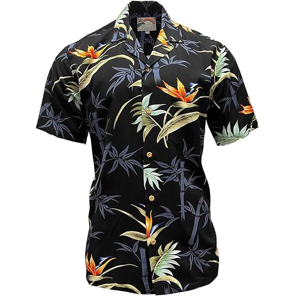 Paradise Found Men's Hawaiian Shirt - Paradise Black | 100% Rayon