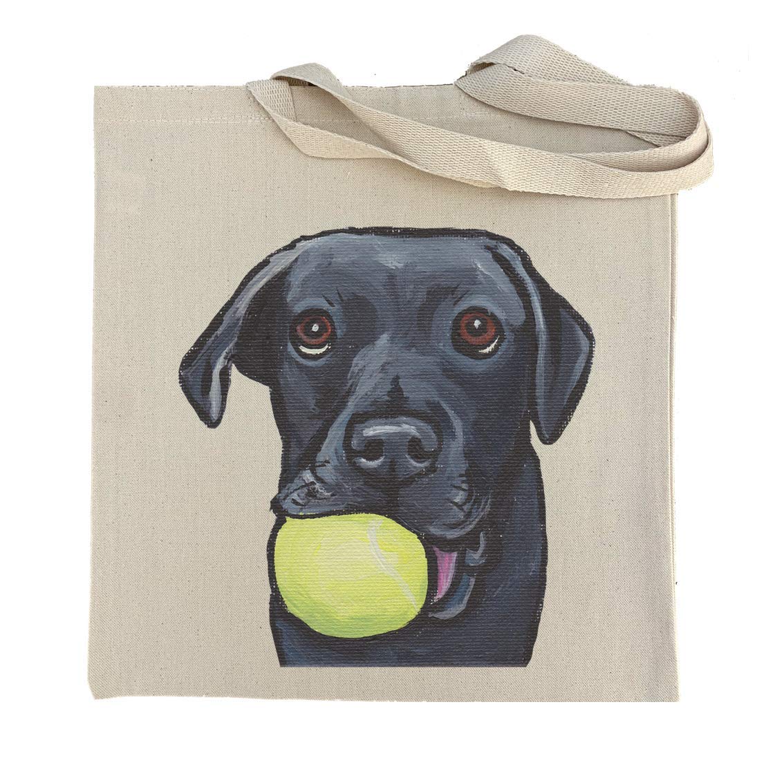 Black Lab Puppy Tote Bag, Black lab gift, Black Labrador