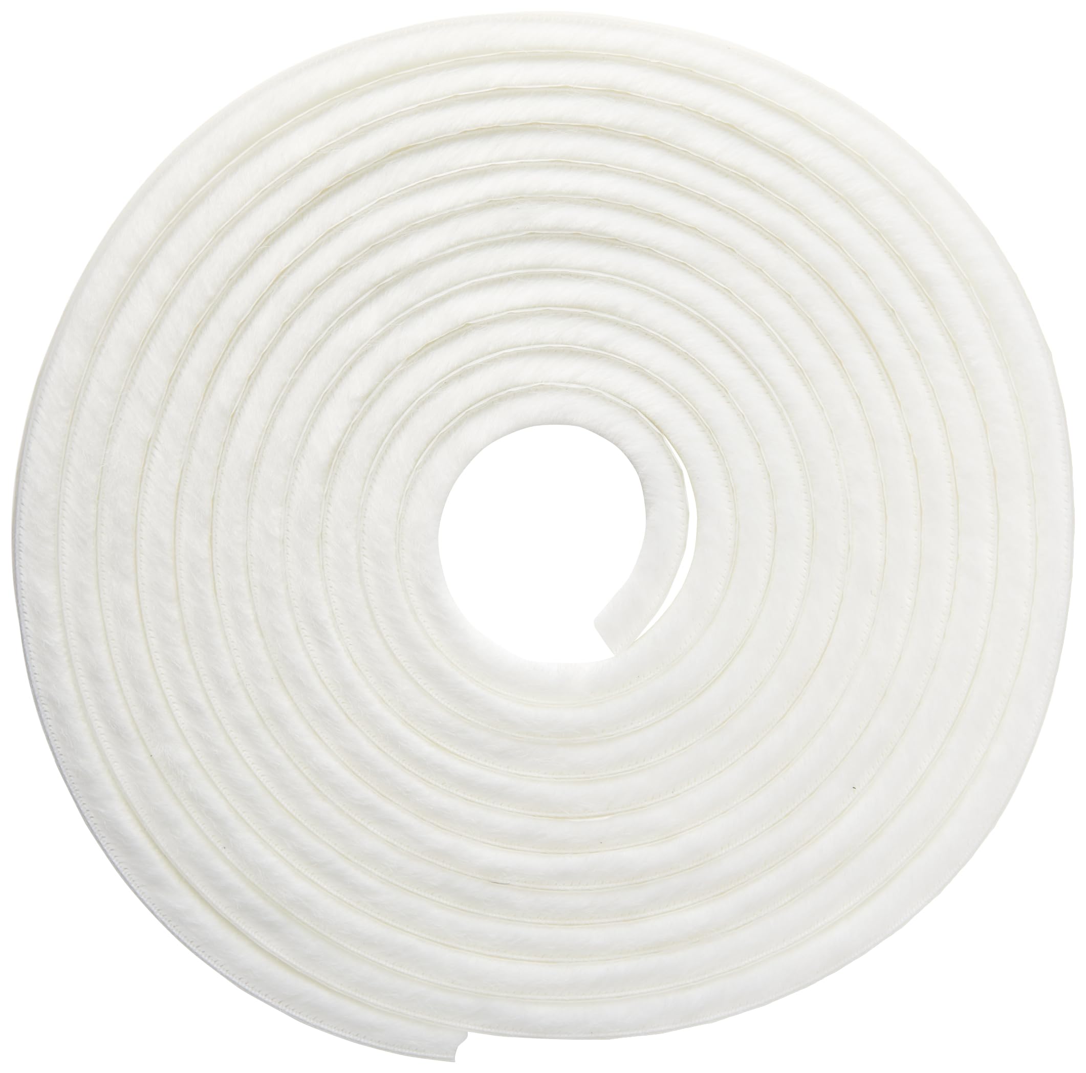 Merriway BH04954 StormSeal Door & Window Brush Pile Waterproof Dust & Draught Excluder Strip, Self Adhesive 10mm Thickness x 5 Metres (3/8 inch x 16.25ft) - White