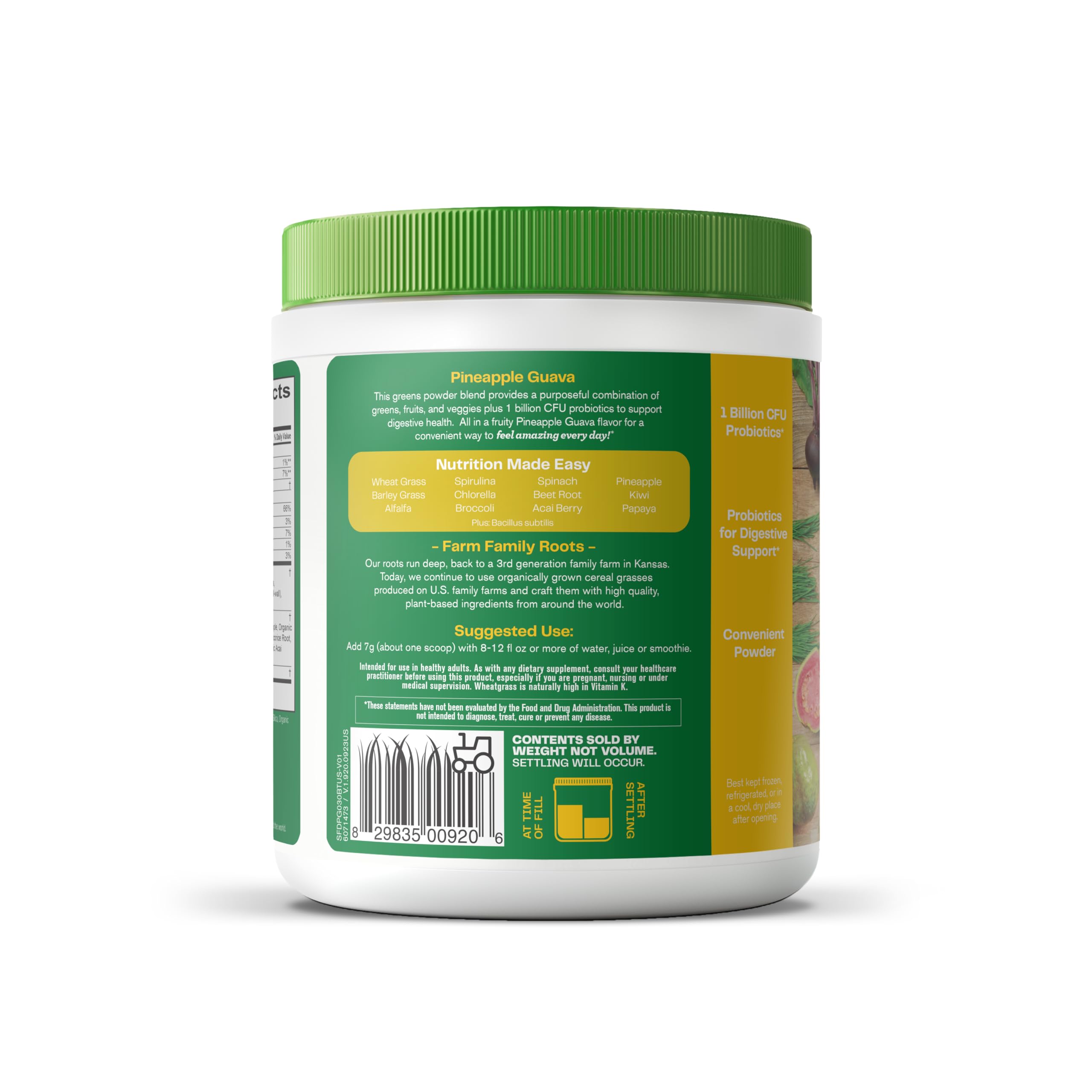 Amazing Grass Greens Blend Digest: Super Greens Powder Smoothie Mix for Digestion Support with Organic Spirulina, Chlorella, Beet Root Powder, Digestive Enzymes & Probiotics, 30 Servings