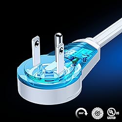 Maximm 360 Degree Rotating Flat Extension Cord 6 Ft