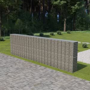 Muro de gaviones con Cubiertas Acero galvanizado 900x50x200 cmCasa ...