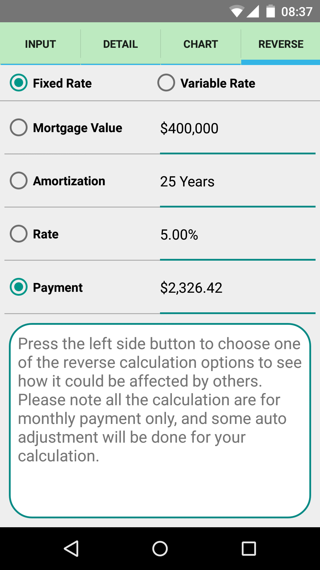Simple Mortgage Calculator Appstore for Android