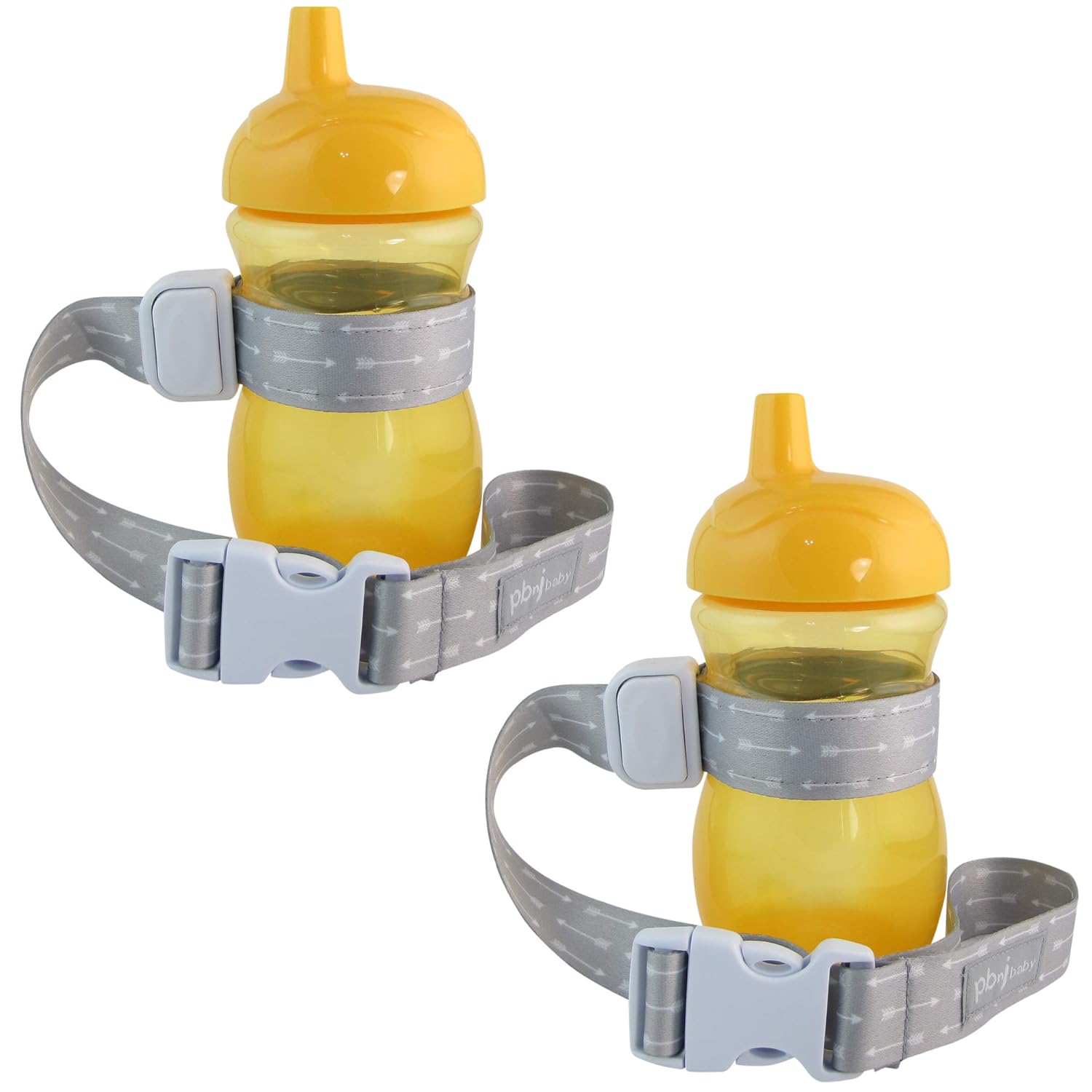 PBnJ Baby SippyPal Sippy Cup Holder Strap Leash Tether (Arrow Gray 2-Pack) : Baby