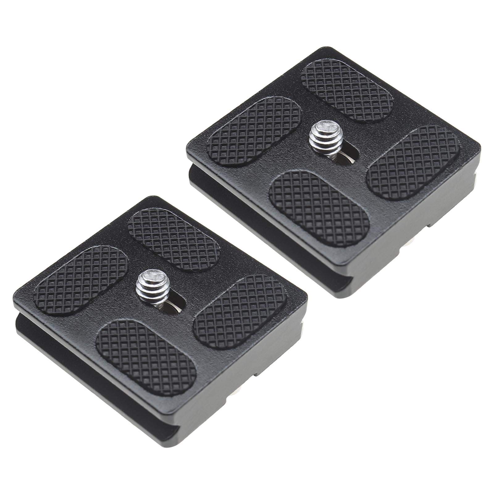 Be In Your Mind 2Pcs 40mm Quick Release Plates PU40 Camera Camcorder Tripod Ballhead QR Plate Holder with 1/4Inch Screw Universal