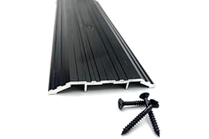 CBW DOORS CBW Aluminum Threshold 4" Wide 1/2" High - 36 Inch Length (Black Anodize)