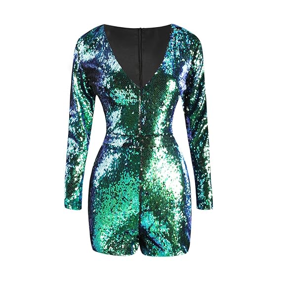 blue sparkly playsuit