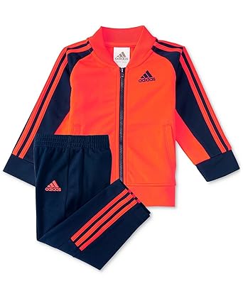red adidas jacket and pants